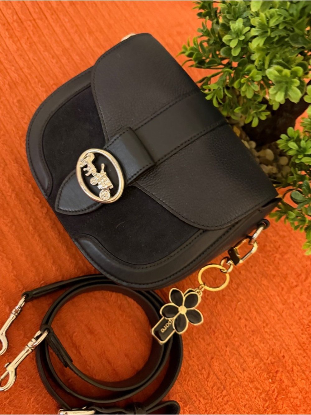 Coach Burgundy Leather Interior Patch Handbag - Picture 16 of 16